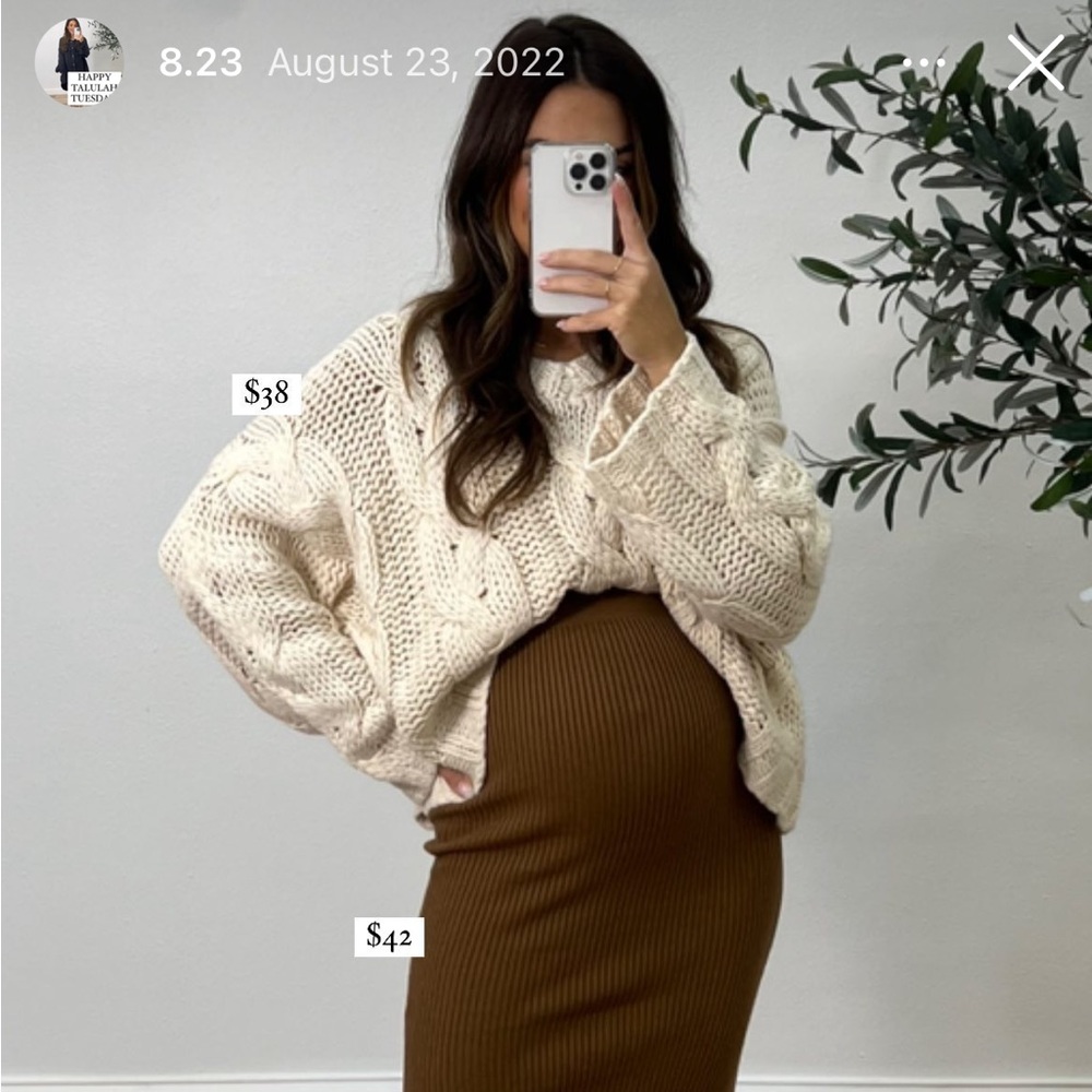 EEUC Shop Talulah Bliss Cable knit sweater